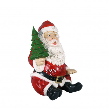 Toscano - Giant Sitting Santa Claus Statue with Photo Op Hand Seat