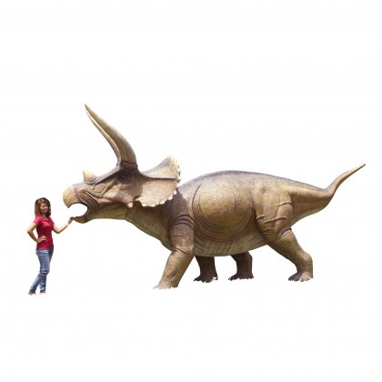 Toscano - Giant Charging Titan Triceratops Dinosaur Statue