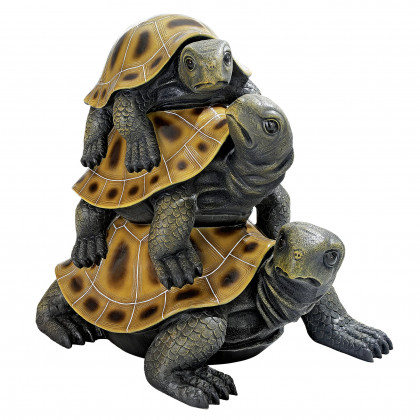 Toscano Three a Crowd Stacked Turtle Statues - Giant
