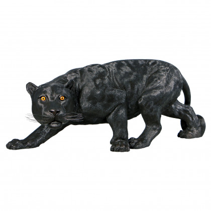 Toscano Shadowed Predator Black Panther Statue - Grande