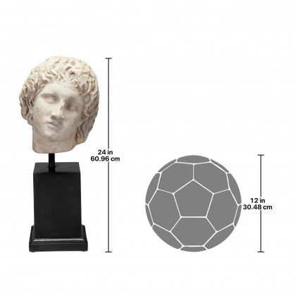 Toscano - Alexander the Great Sculptural Bust on Museum Mount