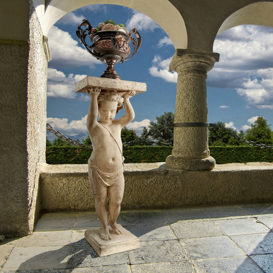 Toscano - Royal Palace Of Caserta Cherub Pedestal