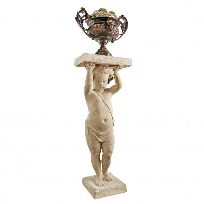 Toscano - Royal Palace Of Caserta Cherub Pedestal