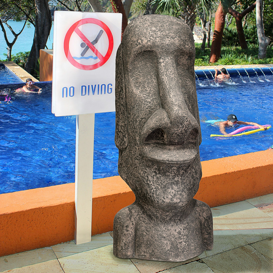 Toscano Easter Island Ahu Akivi Moai Monolith Statue - Extra Extra Large