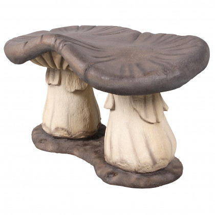 Toscano - Massive Mystic Mushroom Photo Op Sculptural Bench