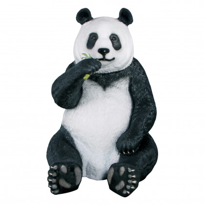 Toscano - Fantong Oversized Giant Panda Bear Statue with Photo Op Paw Seat