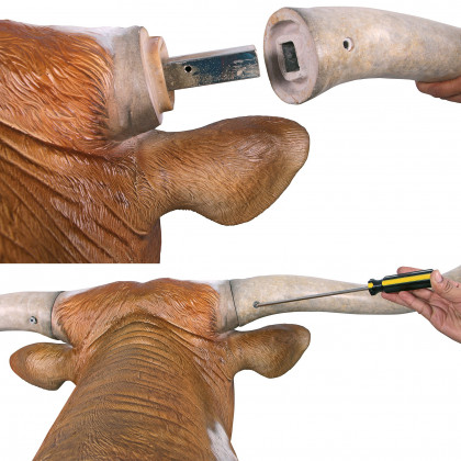 Toscano - Texas Longhorn Bull Sculptural Wall Trophy