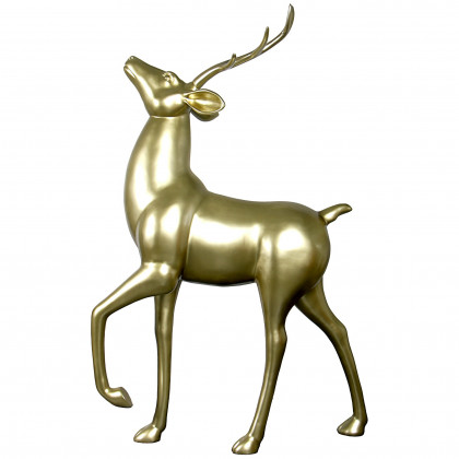 Toscano - Santa Prancing North Pole Reindeer Holiday Statue