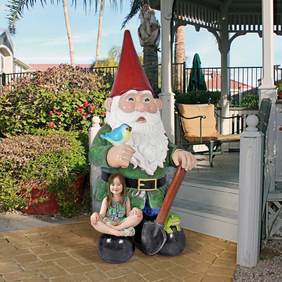 Toscano - Gottfried the Bigger Brother Garden Gnome Statue