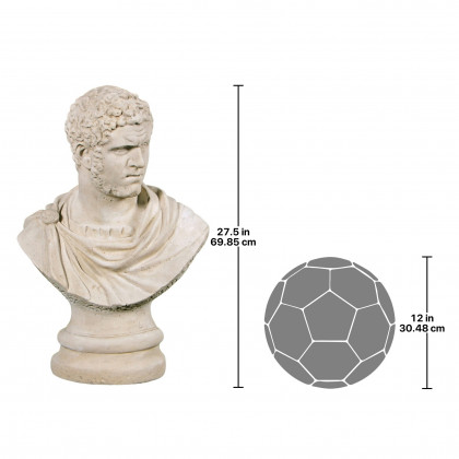 Toscano - Caracalla Roman Emperor Marcus Aurelius Sculptural Bust