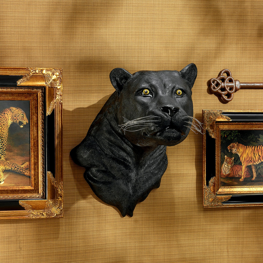 Toscano - Shadow Predator Black Panther Wall Sculpture