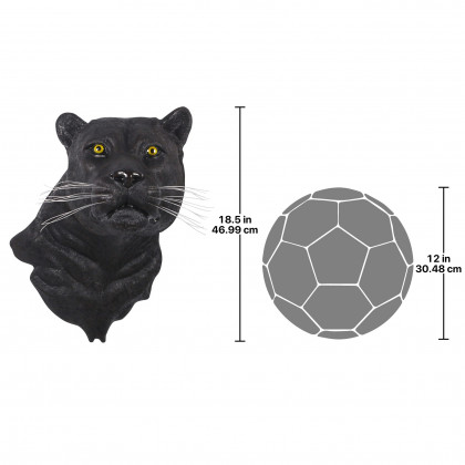 Toscano - Shadow Predator Black Panther Wall Sculpture