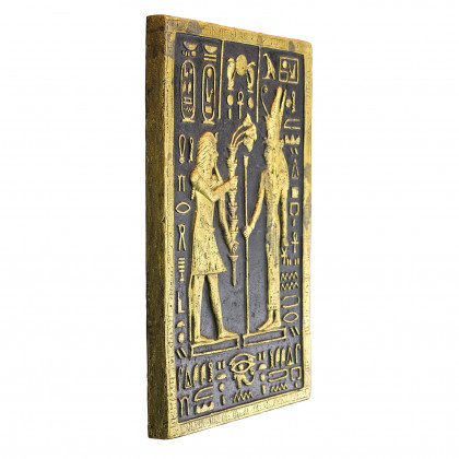 Toscano - Pharaoh Seti Offering to the Goddess Mut Wall Sculpture