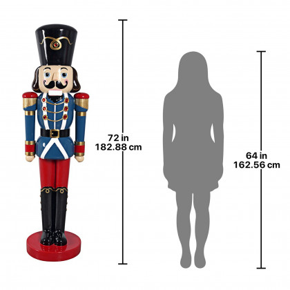Toscano - Sergeant-at-Arms 6-Foot Nutcracker Soldier Statue