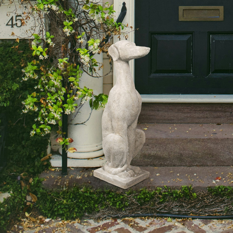 Toscano - Italian Greyhound Art Deco Whippet Sentinel Dog Statue