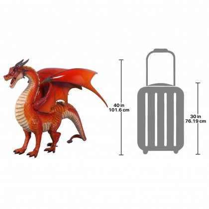 Toscano - The Red Welsh Dragon Statue
