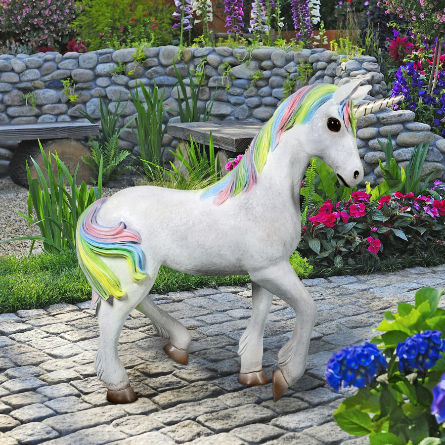 Toscano - Shimmer the Mystical Magical Standing Unicorn Statue