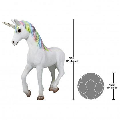 Toscano - Shimmer the Mystical Magical Standing Unicorn Statue