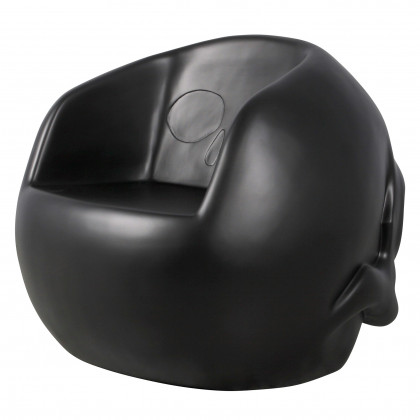Toscano Lost Souls Gothic Skull Sculptural Chair - Black