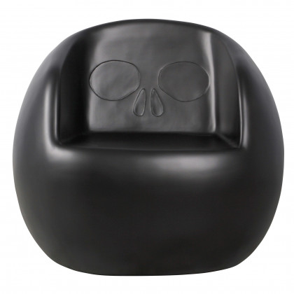 Toscano Lost Souls Gothic Skull Sculptural Chair - Black