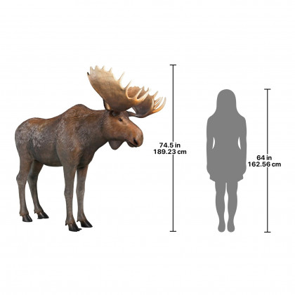 Toscano - North American Majestic Moose Full Scale Animal Statue