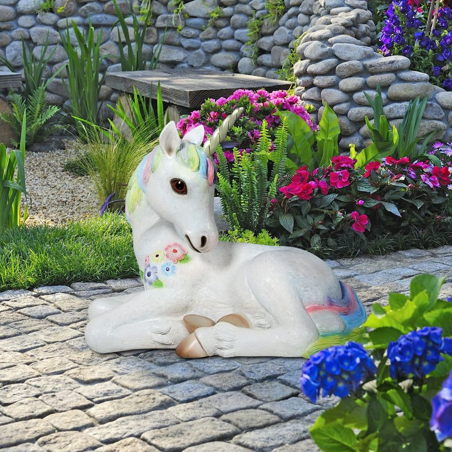 Toscano - Sparkle the Mystical Magical Resting Unicorn Statue
