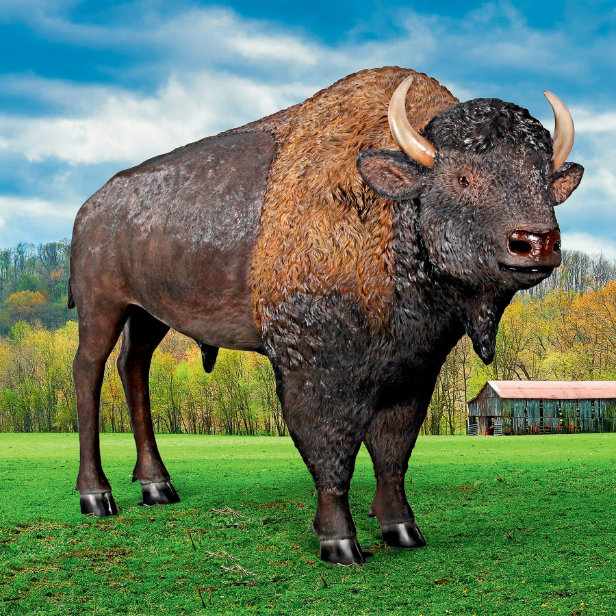 Toscano - Large Scale Buffalo of the Great Plains Statue
