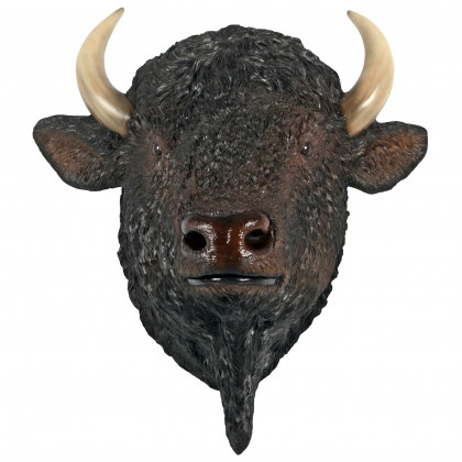 Toscano - Large Scale Buffalo of the Great Plains Trophy Wall Statue