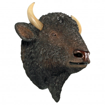 Toscano - Large Scale Buffalo of the Great Plains Trophy Wall Statue
