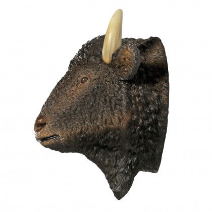 Toscano - Large Scale Buffalo of the Great Plains Trophy Wall Statue