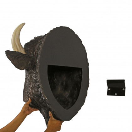 Toscano - Large Scale Buffalo of the Great Plains Trophy Wall Statue