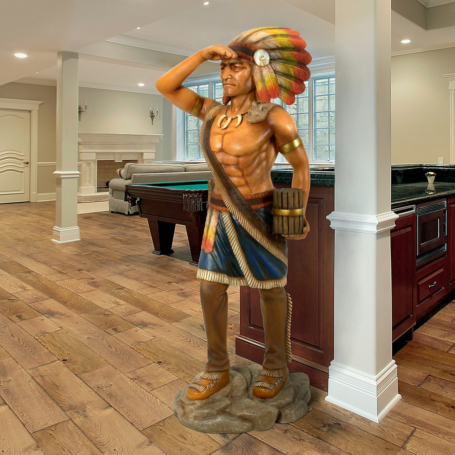 Toscano Cigar Store Indian Tobacconist Statue - Life Size