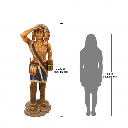 Toscano Cigar Store Indian Tobacconist Statue - Life Size