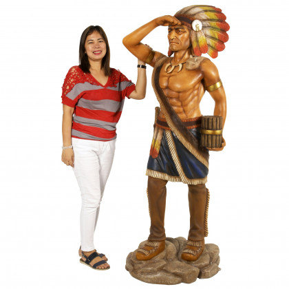 Toscano Cigar Store Indian Tobacconist Statue - Life Size