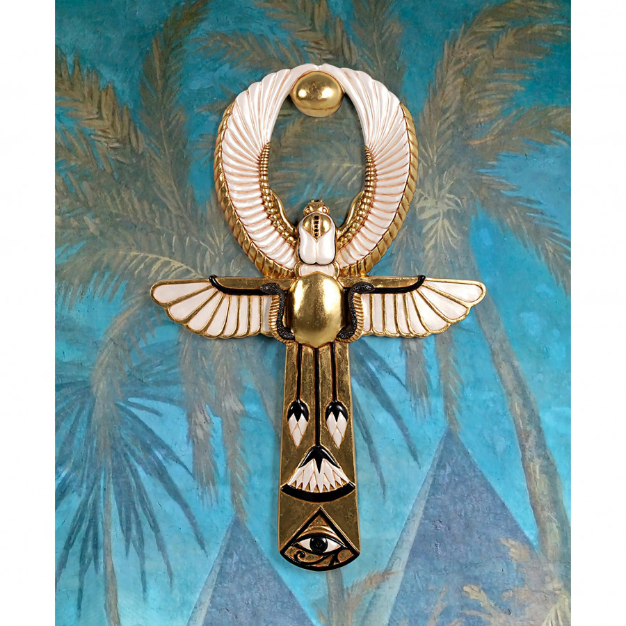 Toscano - Egyptian Amun-Re Ankh Wall Sculpture