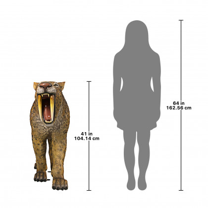 Toscano - Prehistoric Predator Sabre-Toothed Cat Statue