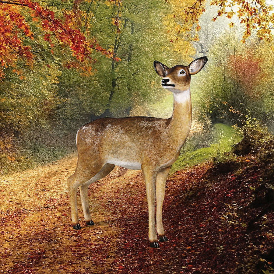 Toscano - Forest White Tailed DoeFemale Deer Statue