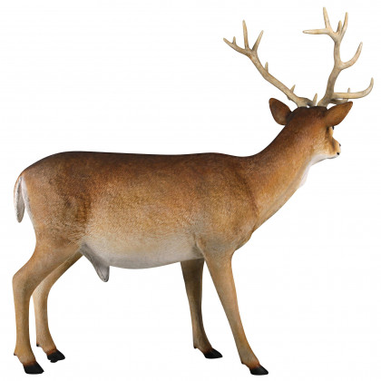 Toscano - Forest White Tailed BuckMale Deer Statue