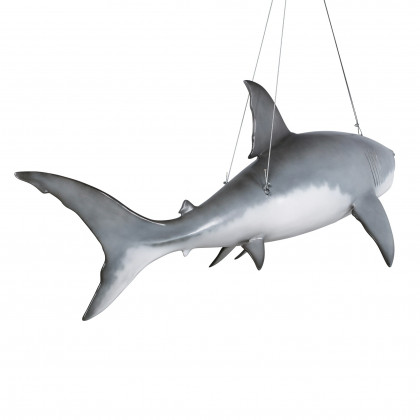 Toscano - Great White Shark Ceiling Mount Trophy Statue