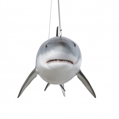 Toscano - Great White Shark Ceiling Mount Trophy Statue