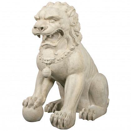 Toscano Grand Palace Chinese Lion Foo Dog Statue - Male
