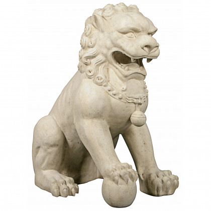 Toscano Grand Palace Chinese Lion Foo Dog Statue - Male