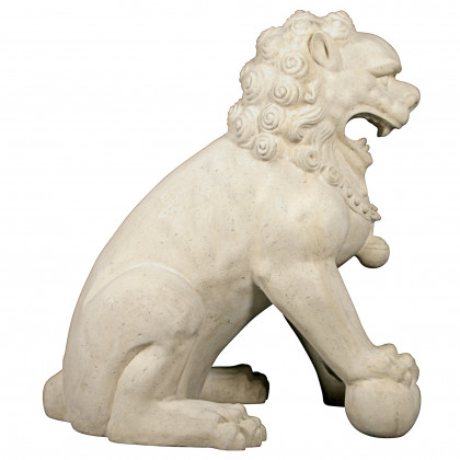 Toscano Grand Palace Chinese Lion Foo Dog Statue - Male