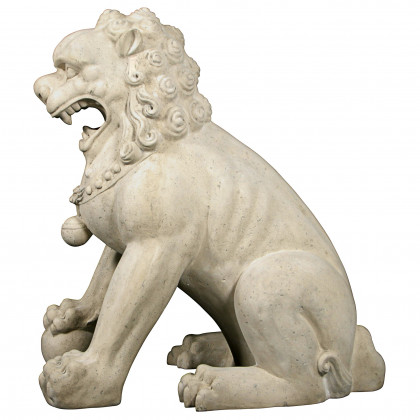 Toscano Grand Palace Chinese Lion Foo Dog Statue - Male