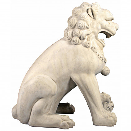 Toscano Grand Palace Chinese Lion Foo Dog Statue - Female