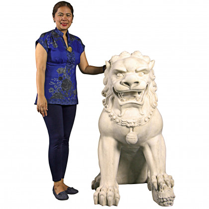 Toscano Grand Palace Chinese Lion Foo Dog Statue - Female