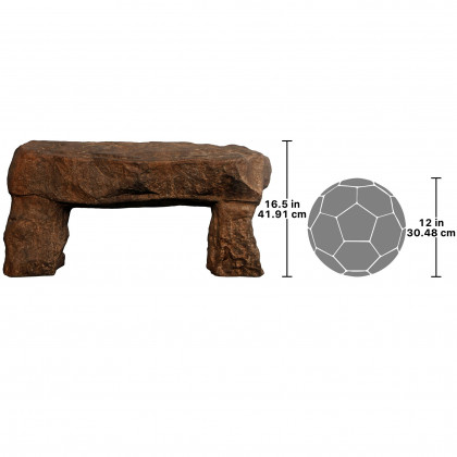 Toscano - Stonehenge Sculptural Garden Bench in Fiberglass