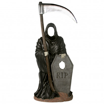 Toscano - Halloween Grim Reaper Graveyard Ghoul Photo Op Life-Size Statue