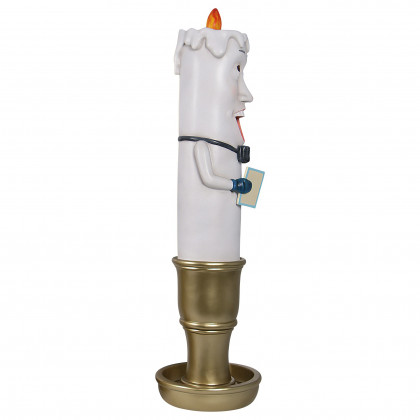 Toscano - Holiday Luminary Welcoming Candle Door Sentry Statue Hans