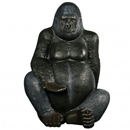 Toscano - Grande Scale Male Silverback Gorilla Photo Op Statue